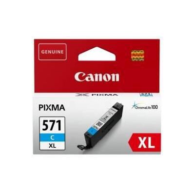 Cartus cerneala canon cli-571xl, cyan, capacitate 11ml, pentru canon pixma mg6850/mg6851, canon pixma mg5750/mg5751, canon pixma mg7750/mg7751/mg7752.