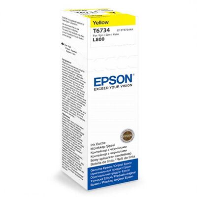Cartus cerneala epson t6734, yellow, capacitate 70ml, pentru epson l800