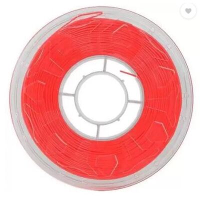Creality cr pla 3d printer filament, fluorescent red, 1kg, printing temperature: 190-220, filament diameter: 1.75mm, tensile strength: 60mpa, size of filament wheel: diameter 200mm, height 66mm, hole diameter 56mm. utilizare: pana la 6 luni de la deschide