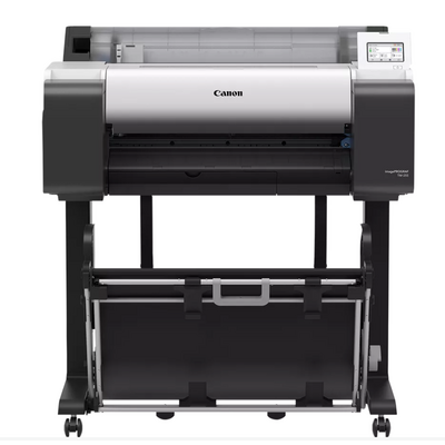 Plotter canon imageprograf tm-255 + hdd 500gb, 24"(610mm), format a1, 5 culori, rezolutie max 2400x1200dpi, memorie 2gb, limbaje de imprimare: hp-gl/2, hp rtl, pdf (ver. 1.7), jpeg (ver. jfif 1.02), cals g4 (submission via ftp only), display lcd 4.3", int