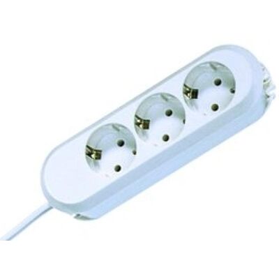 Prelungitor bachmann smart 3xcee7/3, fara intrerupator, lungime cablu 5m, h05vv-f 3g1.5, negru, nedemontabil