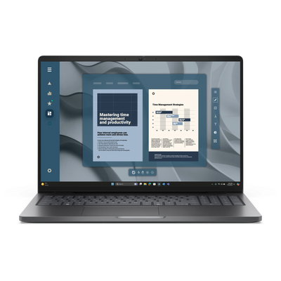 Laptop business dell pro 16, cu procesor amd ryzen 5 220, 16'' ips, 16 gb ddr5, 512 gb ssd, amd radeon 740m, windows 11 pro, 3 ani garantie