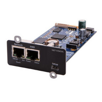Net vision card web/snmp interface ipv4/ipv6 for slot