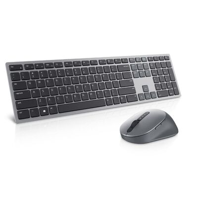 Kit tastatura si mouse dell premier multi-device km7321w, wireless, negru