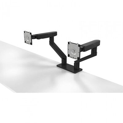Suport monitor de birou dual, dell 482-bbdl, 19" - 38", vesa 100x100, suporta pana la 10kg, negru