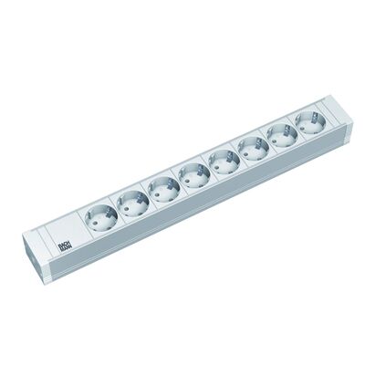 Bachmann it pdu 8 x prize schuko, in schuko,  1u, impamantare, fara intrerupator, 2 metri, ral 7035, pvc