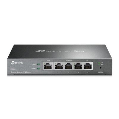 Tp-link er605 omada gigabit vpn router, standards and protocols:ieee 802.3, 802.3u, 802.3ab, ieee 802.3x, ieee 802.1q, interface: 1 fixed gigabit wan port, 1 fixed gigabit lan port, 3 changeable gigabit wan/lan ports, flash: spi 16mb, dram: 128 mb.