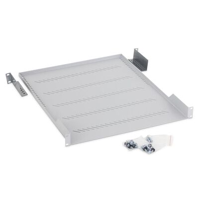 Raft fix perforat triton 19" 1u/550 capacitate incarcare 40kg, gri