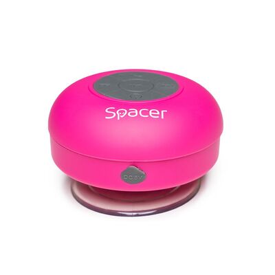 Boxa spacer ducky-pnk portabila, 3w rms, control volum, acumulator 300mah, microfon incorporat, incarcare usb, waterproof, roz