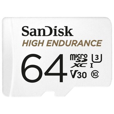 Card de memorie microsd sandisk, 64gb, class 10