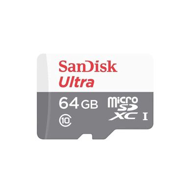 Card de memorie sandisk microsdhc, 64gb, adaptor sd, class 10