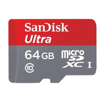 Card de memorie sandisk ultra microsd, 64gb, class 10
