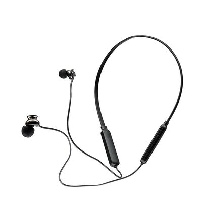 Casti spacer wireless, in ear, fir de legatura si prindere magnetica, microfon pe fir, bluetooth 5.0, autonomie de pana la 6 ore, timp de incarcare 2 ore, negru