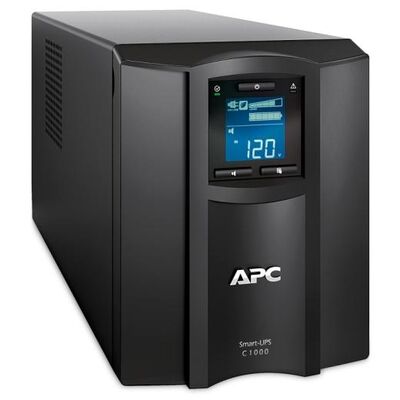 Ups apc smart-ups c line-interactive / sinusoidala 1000va / 600w 8conectori c13, baterie apcrbc142, optional extindere garantie cu 1/3 ani(wbextwar1y r-sp-02/wbextwar3yr-sp-02) with smart conect
