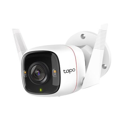 Camera supraveghere wifi, wireless tapo c320ws, 2.4 ghz, wpa/wpa2-psk, detectează mișcarea, compresie video h.264, frame rate 15fps, video streaming 4mp, (142.3 x 103.4 x 64.3 mm), senzor imagine 1/3“ night vision 850 nm ir led up to 98 ft (30m).