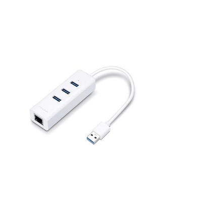 Tp-link usb 3.0 ue330 2 în 1- adaptor gigabit ethernet & 3-port hub, ue330, 4 usb-a 3.0 ports, 1 gigabit ethernet port, 1 usb-a 3.0 connector , rtl8153