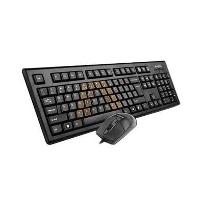 Kit tastatura + mouse a4tech krs-8572, usb, negru