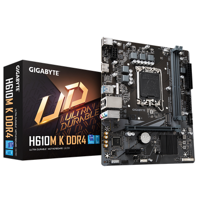 Placa de baza gigabyte h610m s2h d4 lga 1700, 2x ddr4, 1x hdmi, 1x pcie x16, 1x pci x1, 1x m.2, 2x sata 6 gb/s, 1 gbps lan, matx