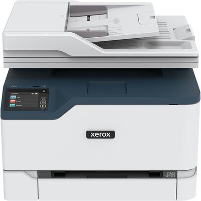 Multifunctional laser color xerox c235v_dni, print/copy/scan/fax, dimensiune a4, viteza: 22 ppm, rezolutie imprimare 600 x 600 dpi, calitate culoare de 4800,copiere 600 x 600 dpi, procesor 1 ghz dual core, memorie 256 mb, limbaje imprimate pcl® 5/6, posts