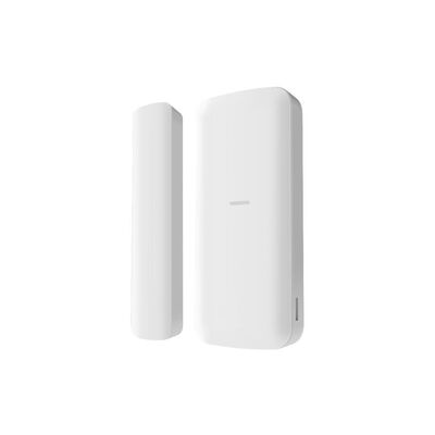 Contact magnetic wireless axpro hikvision ds-pdmcs-eg2-we, frecventa operare: 868 mhz, transmisie:  tri-x wireless, criptare: aes-128, distanta comunicare: 1200 m in camp deschis, metoda de detectie: deschidere contact, ssi(signal strength indicators), en