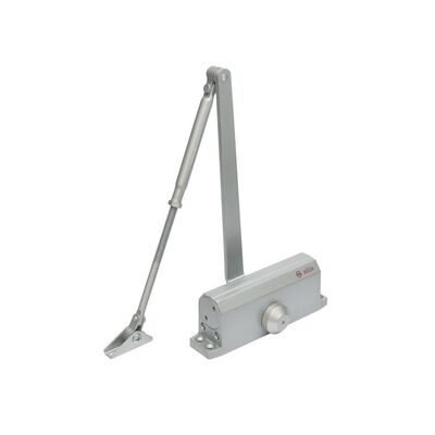 Amortizor hidraulic cu brat sa-6033aw-sv, argintiu; pentru: usi cu greutatea de 40-65 kg; latime usa ≤950mm; ulei hidraulic termostabil; viteza de inchidere reglabila; montare universala: stanga sau dreapta; culoare: argintiu; deschidere usa la 180°;