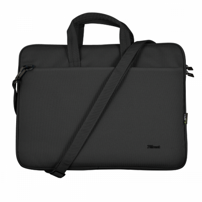 Geanta trust bologna bag eco slim 16" laptops  general laptop compartment size (inch) 16 " type of bag carry bag number of compartments 2 max. laptop size 16 " max. weight 2.5 kg height of main product (in mm) 410 mm width of main product (in mm) 290 mm d