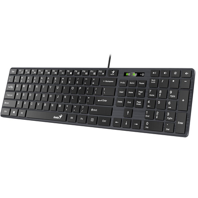 Tastatura genius slimstar 126, cu fir, neagra
