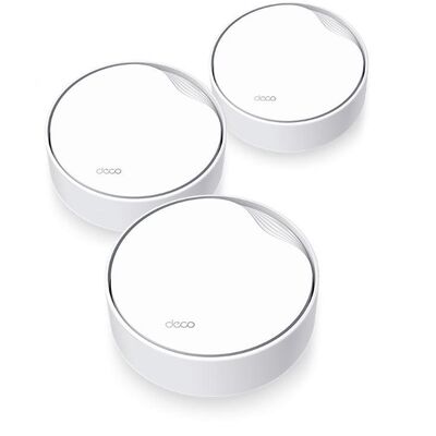 Tp-link ax3000 whole home mesh wi-fi 6 system, deco x50-poe(3-pack); dual- band, standarde wireless: ieee 802.11ax/ac/n/a 5 ghz, ieee 802.11ax/n/b/g 2.4 ghz ,viteza wireless: 5 ghz: 2402 mbps, 2.4 ghz: 574 mbps, 2 x antene interne, 2×2 mu-mimo, mod router