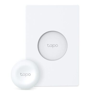Tp-link tapo s200d intrerupator inteligent cu baza(necesita hub tapo), standarde și protocoale: 868mhz / 922mhz, cerințe de sistem: ios 10+, android 5.0+, 86 × 86 × 23.7 mm, alimentare: baterie cr2032.