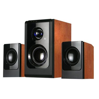 Boxe serioux 2.1 soundboost ht2100c, 16w rms, lemn