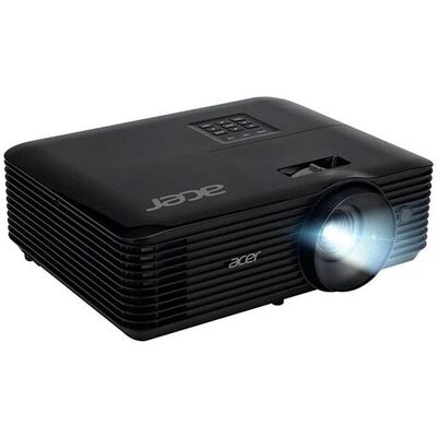 Proiector acer x1128i, dlp, svga 800* 600, up to wuxga 1920* 1200, 4500 lumeni, 4:3/ 16:9, 20.000:1, zoom digital 2x, zoom optic 1.1x, distanta maxima de proiectie 11.8 m, dimensiune maxima imagine 300", lampa 6.000 ore/ 15.000 ore extremeeco, usb, compos