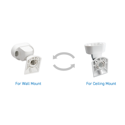 Suport detector optex cw-g2 - compatibil serie flipx; cw-g2; instalare pe perete sau tavan; reglabil pe orizontala - 45grade/stanga si 45 grade/dreapta; reglabil pe verticala - 5grade/sus si 20grade/jos; sistem de protectie cablu la sabotaj - cablul trece