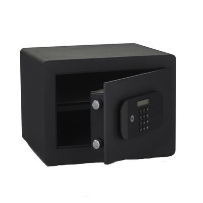 Seif de maxima securitate yale, 250x350x300 mm, ysem/250/eg1; caracteristici: ușa tăiată cu laser-întărită cu placă armată anti- forare; mecanism deschidere ușă automat; Încuietoare motorizată cu  nivel de securitate ridicat; blocare timp de 1min în cazul