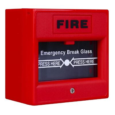Buton de incendiu cu geam de sticla, rosu nd-ebg911
