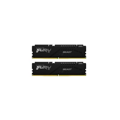 Memorie ram kingston, dimm, ddr5, 64gb, 5600mhz, cl36, 1.35v, fury beast black, kit of 2