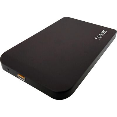 Rack extern spacer, pt hdd/ssd, 2.5 inch, sata, interfata pc usb 3.0, husa piele sintetitca, aluminiu, negru