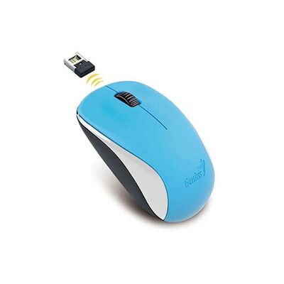 Mouse genius nx-7000 wireless, pc sau nb, wireless, 2.4ghz, optic, 1200 dpi, butoane/scroll 3/1, albastru